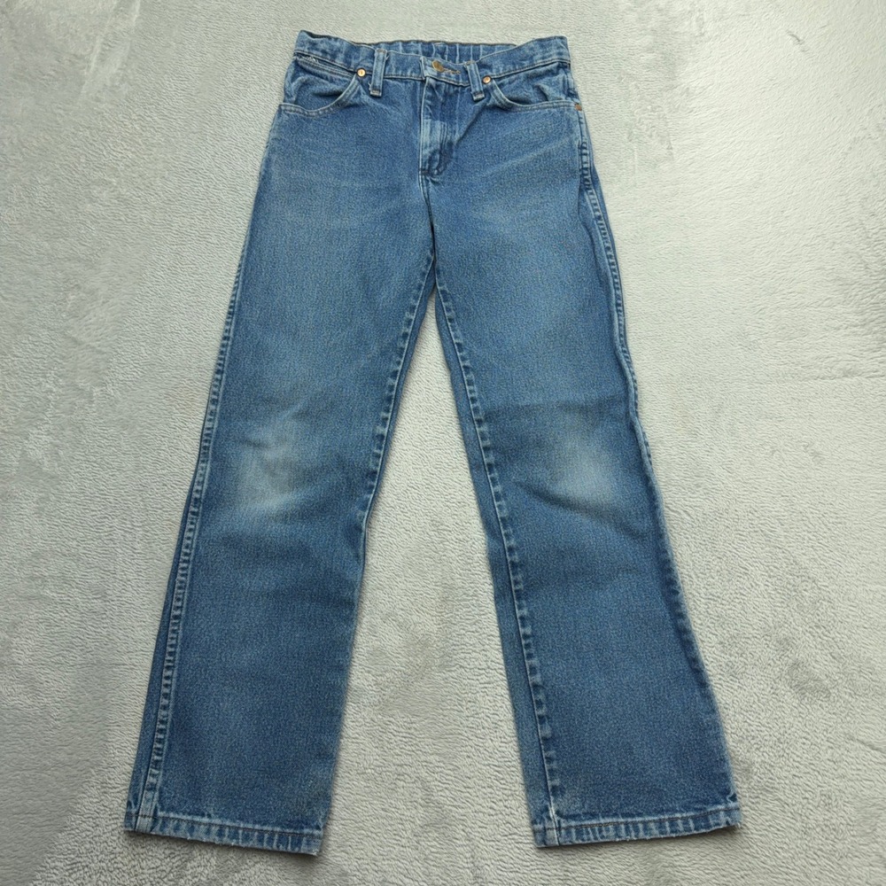 Wrangler Jeans Boys 12 Blue 1013MWZBP Cowboy Cut Original Fit Straight Leg Denim